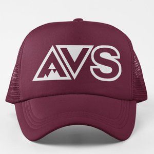 NEW Colorado Avalanche AVS Foam Trucker Mesh Snapback Hat MAROON
